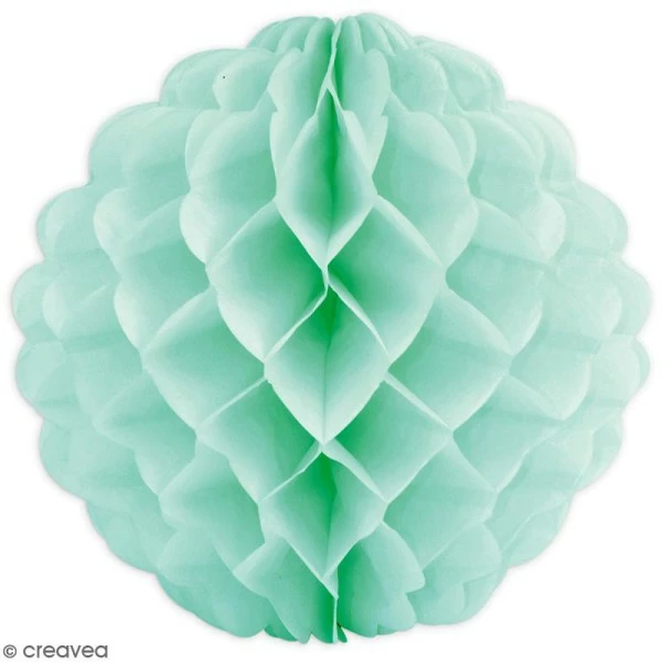 Acheter 🤩 ScrapCooking Formes à Suspendre Boule Alvéolée Vert D'eau - 25 Cm 👏 2 Acheter 🤩 ScrapCooking Formes à Suspendre Boule Alvéolée Vert D'eau - 25 Cm 👏 – Image 2