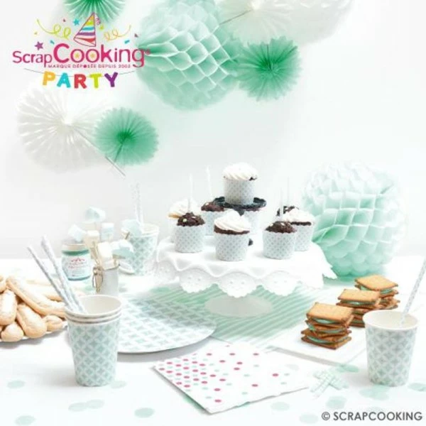 Acheter 🤩 ScrapCooking Formes à Suspendre Boule Alvéolée Vert D'eau - 25 Cm 👏 3 Acheter 🤩 ScrapCooking Formes à Suspendre Boule Alvéolée Vert D'eau - 25 Cm 👏 – Image 3