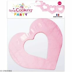 Grosses soldes ⭐ ScrapCooking Guirlande à Décorer Guirlande Coeurs Roses - 10 M 🌟