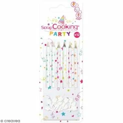 Sortie 🔔 ScrapCooking Bougies Anniversaire Bougies Magiques étoilées - 12 Pcs 🎁