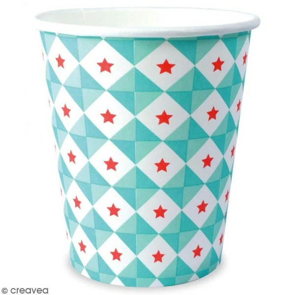 Acheter 🥰 ScrapCooking Gobelets Géométrie étoile 25 Cl - 8 Pcs ✨ 2 Acheter 🥰 ScrapCooking Gobelets Géométrie étoile 25 Cl - 8 Pcs ✨ – Image 2