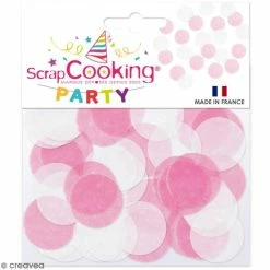 Meilleure vente ✨ ScrapCooking Confettis Blancs Et Roses - 20 G 😍