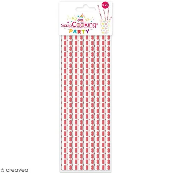 Top 10 👍 ScrapCooking Pailles Papier Pailles Cartonnées Coeurs - 20 Pcs ✔️ 1 Top 10 👍 ScrapCooking Pailles Papier Pailles Cartonnées Coeurs - 20 Pcs ✔️