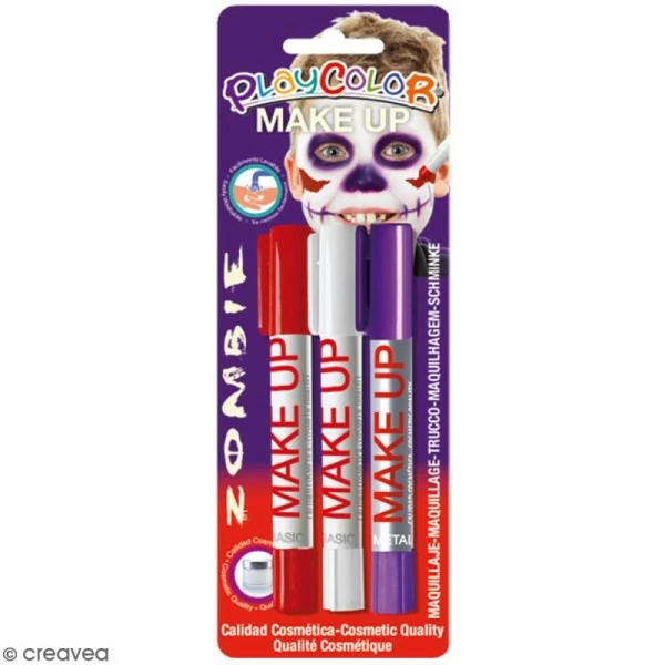 Meilleur prix 🎉 Instant Educa Kit Maquillage Enfant Sticks De Maquillage PlayColor - Assortiment Zombie - 3 Pcs 🌟 1 Meilleur prix 🎉 Instant Educa Kit Maquillage Enfant Sticks De Maquillage PlayColor - Assortiment Zombie - 3 Pcs 🌟
