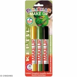 Remise 🤩 Instant Educa Kit Maquillage Enfant Sticks De Maquillage PlayColor - Assortiment Reptile - 3 Pcs ❤️