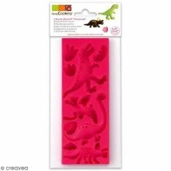 Bon marché 😀 ScrapCooking Moule Silicone Moule En Silicone 3D - Dinosaures - 9 Formes 🌟