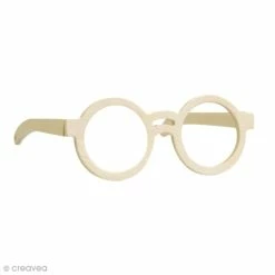 Bon marché ⌛ Artemio Objets Divers à Décorer Lunettes Rondes à Décorer En Bois - 14,5 X 15,5 Cm ⭐