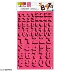Coupon ✔️ ScrapCooking Moule Silicone Moule En Silicone 3D - Chiffres - 60 Pcs ⌛