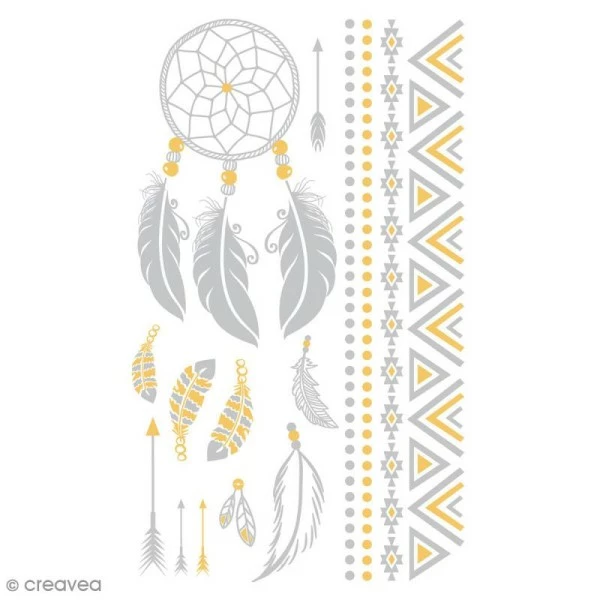 Bon marché 👍 Ki Sign Tattoo Temporaire Tatouage Temporaire Tattoo Chic - Attrape Rêves - 15 Tattoos ⭐ 1 Bon marché 👍 Ki Sign Tattoo Temporaire Tatouage Temporaire Tattoo Chic - Attrape Rêves - 15 Tattoos ⭐