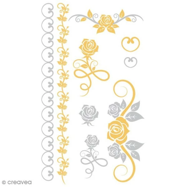 Grosses soldes 🛒 Ki Sign Tattoo Temporaire Tatouage Temporaire Tattoo Chic - Roses - 9 Tattoos 🔔 1 Grosses soldes 🛒 Ki Sign Tattoo Temporaire Tatouage Temporaire Tattoo Chic - Roses - 9 Tattoos 🔔