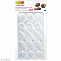 Meilleur prix ✨ ScrapCooking Ustensiles De Patisserie Moule Rigide Pour Chocolats - Poissons Et Crustacés - 15 éléments 🔥
