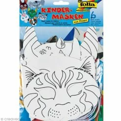 Les meilleures critiques de 🌟 Folia Assortiment De Masques à Décorer Pour Enfant - 6 Masques Animaux 💯