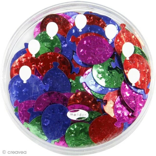 Sortie 😀 Maildor Perles De Pluie Et Confettis Confettis De Table - Ballons X 5 G 😀 2 Sortie 😀 Maildor Perles De Pluie Et Confettis Confettis De Table - Ballons X 5 G 😀 – Image 2