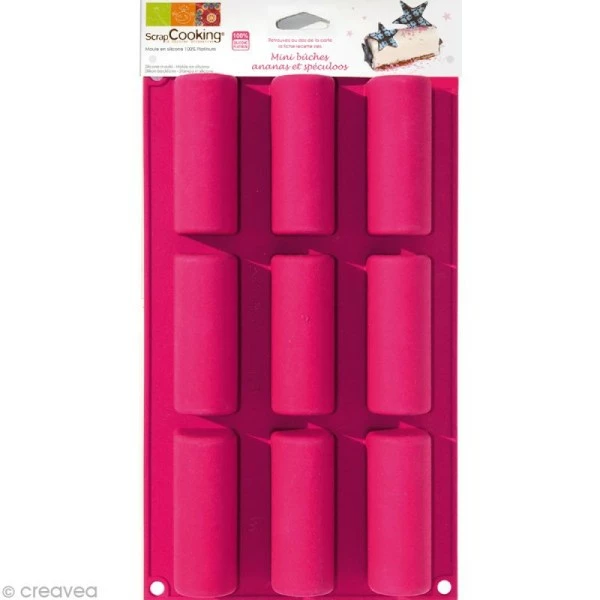 Bon marché 🧨 ScrapCooking Moule Silicone Noël - Mini Bûche X 9 👏 1 Bon marché 🧨 ScrapCooking Moule Silicone Noël - Mini Bûche X 9 👏