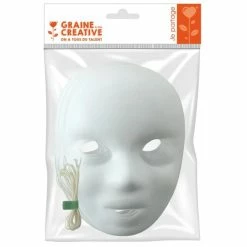 Meilleure affaire 🎁 DTM Masque Visage Enfant à Colorier X4 ❤️