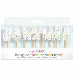 De gros 🧨 ScrapCooking Bougies Anniversaire Bougies Gâteau Bon Anniversaire X 15 🎁