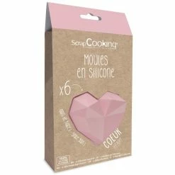 Meilleure vente 💯 ScrapCooking Moule Silicone Moules En Silicone Individuels - Coeur - 6 Pcs 😉