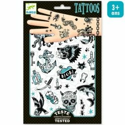 Meilleure affaire 😍 Djeco Tattoo Temporaire Tatouages Temporaires - Dark Side - 2 Planches 🤩