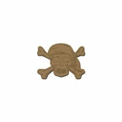 Promo 🎉 Creavea Forme En Bois Tête De Mort Pirate En Bois - 7 X 5 Cm - 1 Pce ❤️