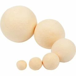 Acheter 😍 Creativ Company Boule Cellulose Boules De Ouate En Coton Compressé - Chair Clair - 12+15+20+30+40+50 Mm - 180 Pcs ❤️