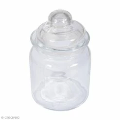 Coupon 🧨 Rayher Pots En Verre Récipient En Verre Lisse Avec Couvercle - 8 X 12,5 Cm - 280 Ml ✨