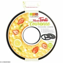 Meilleure vente 🛒 ScrapCooking Moules Inox Moule à Tarte Couronne - 30 Cm ⌛