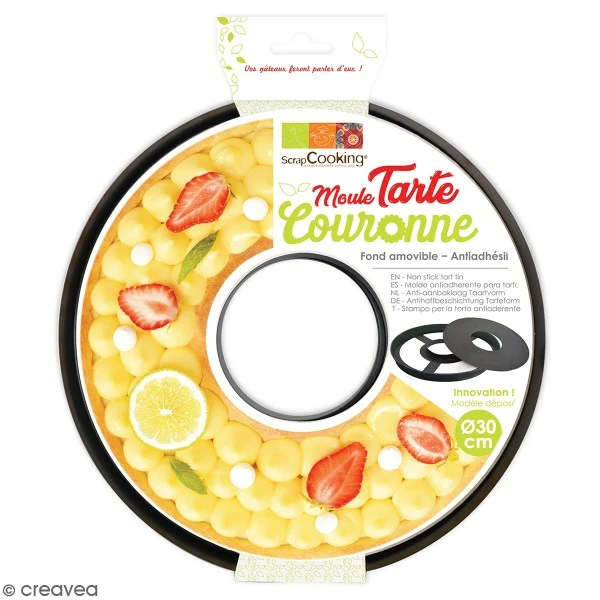 Meilleure vente đ ScrapCooking Moules Inox Moule Ă Tarte Couronne - 30 Cm â 1 Meilleure vente đ ScrapCooking Moules Inox Moule Ă Tarte Couronne - 30 Cm â