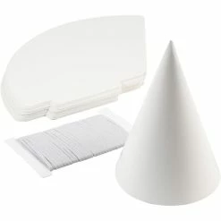 Tout neuf ❤️ Creativ Company Supports à Colorier Cône Carton à Décorer - 23 X 16,5 Cm - Blanc - 50 Pcs ⭐