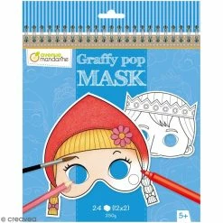 Meilleur prix 😍 Avenue Mandarine Masque à Colorier Masques à Colorier Et à Détacher - Contes De Grimm - 24 Pages 🌟