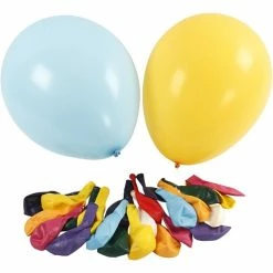 Meilleure affaire 👏 Creativ Company Ballon Baudruche Ballons De Baudruche Géants - 41 Cm - Multicolore - 50 Pcs ⭐