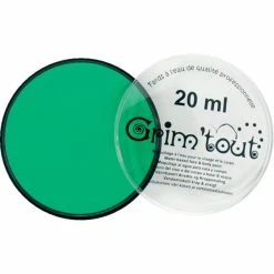De gros 🔥 Grim Tout Maquillage à L'eau Maquillage Professionnel Grim'tout Fard Vert Pré Galet 20 Ml - Sans Paraben 🌟