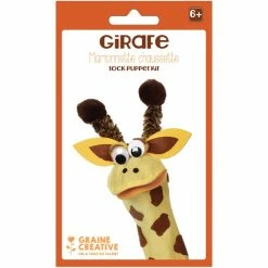 Meilleur prix ⌛ Graine Créative Marionnette à Main Kit Marionnette Chaussette - Girafe ✔️