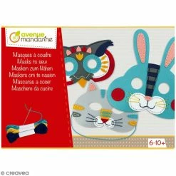 Meilleur prix ⭐ Avenue Mandarine Jeux Créatifs De 6 à 10 Ans Kit Créatif - Masques à Coudre 😀