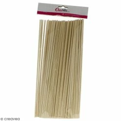 Les meilleures critiques de 🌟 Creavea Batonnets En Bois Lot Bâtonnet Rond En Bois 30 Cm - Diamètre 4 Mm - Environ 100 Pcs 🎁