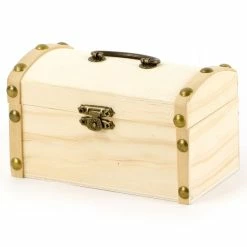 Promo ⭐ Graine Créative Boite En Bois à Décorer Coffre En Bois - Petit Modèle - 13 X 8 X 8 Cm 🎁