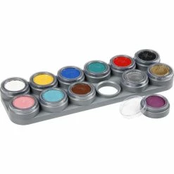 Offres ❤️ Grimas Kit Maquillage Enfant Palette De Maquillage à L'eau - 12 X 2,5 Ml 🎉