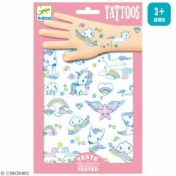 Top 10 ✔️ Djeco Tattoo Temporaire Tatouages Temporaires Licornes - 1 Planche 🤩