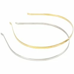 Grosses soldes 🛒 Creativ Company Support Accessoires Cheveux Lot De Serre-têtes à Décorer - Doré Et Argenté - 12 Cm - 2 Pcs ⌛