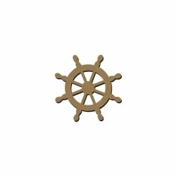 De gros 😀 Creavea Forme En Bois Gouvernail En Bois - 7,5 Cm - 1 Pce 🔔