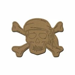 Acheter 🔥 Creavea Forme En Bois Tête De Mort Pirate En Bois - 15 X 12 Cm - 1 Pce ⌛