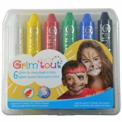 Nouveau 👏 Grim Tout Maquillage à L'eau Boîte De Maquillage Grim'tout - 6 Sticks ❤️