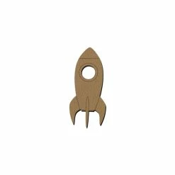 Coupon 🌟 Creavea Forme En Bois Fusée En Bois - 7 X 3,1 Cm 🎉