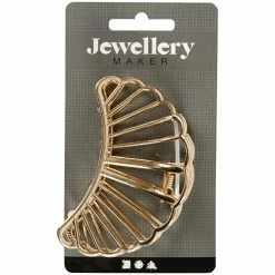 Grosses soldes ⌛ Creativ Company Support Accessoires Cheveux Pince à Cheveux Coquillage - Doré - 52 X 80 Mm - 1 Pce 🥰 -Maquillage Soldes unnamed file 315