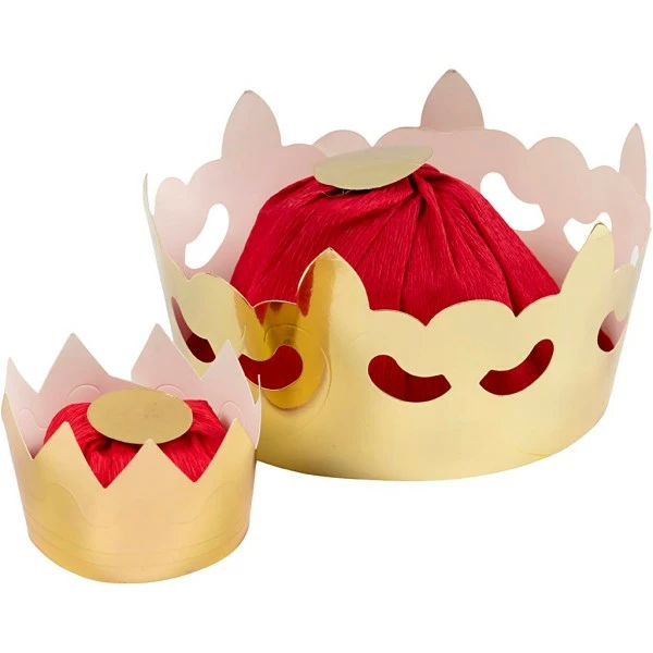 Nouveau 🎁 Creativ Company Déguisement Couronnes De Roi Et De Reine 20 Pcs/ 1 Pq. 🔔 1 Nouveau 🎁 Creativ Company Déguisement Couronnes De Roi Et De Reine 20 Pcs/ 1 Pq. 🔔