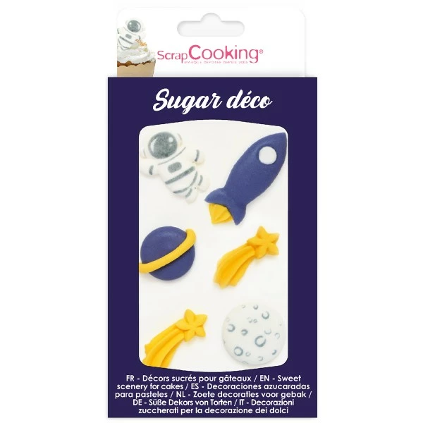 Vente flash đ§š ScrapCooking Sucre Fantaisie DĂ©cosucres - Espace - 6 Pcs â 1 Vente flash đ§š ScrapCooking Sucre Fantaisie DĂ©cosucres - Espace - 6 Pcs â