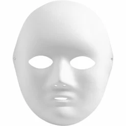 Acheter ✔️ Creativ Company Lot De Masque Visage - Blanc - 17 X 22 Cm - 10 Pcs ⭐