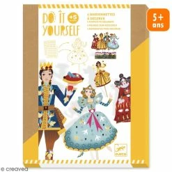 Bon marché ❤️ Djeco Marionnette à Main Kit Do It Yourself - Marionnettes à Décorer - Cendrillon - 4 Pcs ❤️
