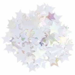 Coupon 😍 Rico Design Embellissement Bois Confettis Décoratives - Étoiles - Blanc Irisé - De 15 à 20 Mm - 200 Pcs 👍