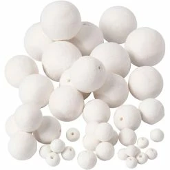 Le moins cher 🔔 Creativ Company Boule Cellulose Assortiment Boules D'ouate De Cellulose - Blanc - 12 à 50 Mm - 42 Pcs 😍