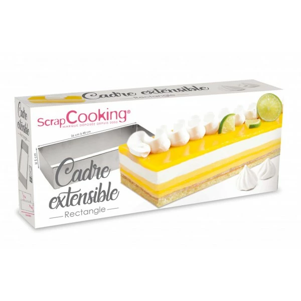Tout neuf 😉 ScrapCooking Cadre Pâtisserie Cadre Pâtissier Extensible - Inox - De 25 à 48 Cm 😍 3 Tout neuf 😉 ScrapCooking Cadre Pâtisserie Cadre Pâtissier Extensible - Inox - De 25 à 48 Cm 😍 – Image 3